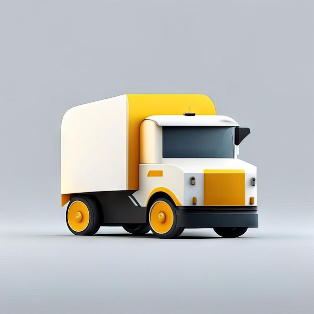 Minimalist truck desgin illustration