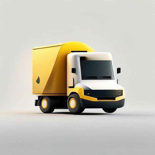 Photo minimalist truck desgin illustration