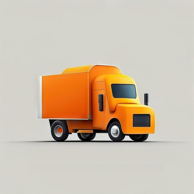 Photo minimalist truck desgin illustration