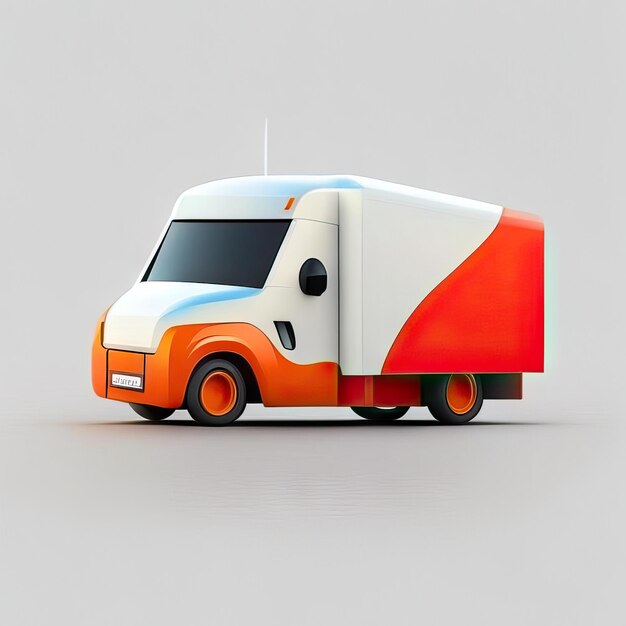 Minimalist truck desgin illustration