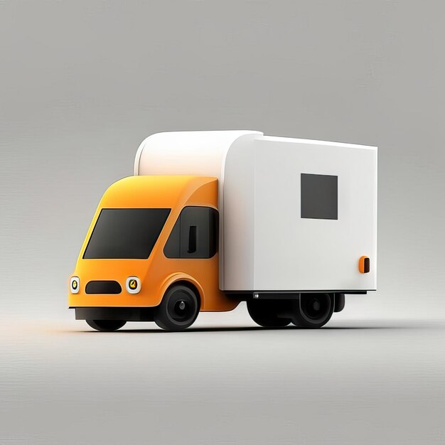 Photo minimalist truck desgin illustration