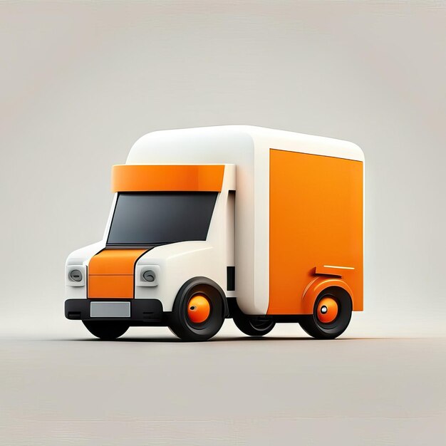 Minimalist truck desgin illustration