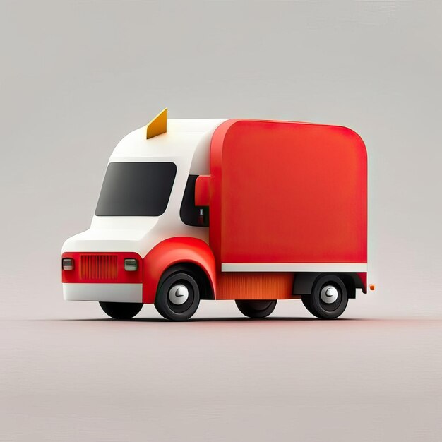 Minimalist truck desgin illustration