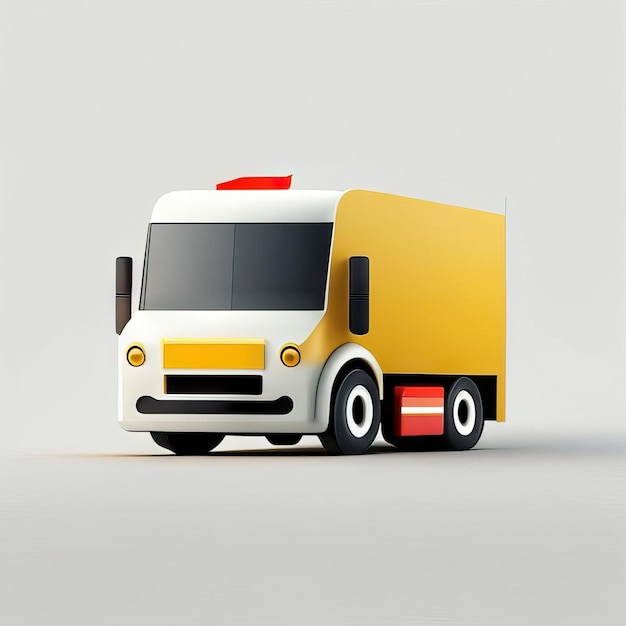 Minimalist truck desgin illustration