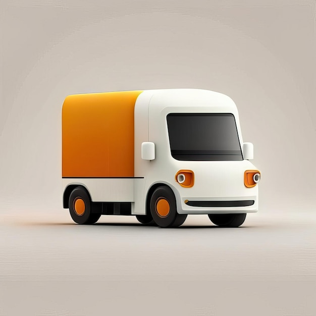 Minimalist truck desgin illustration