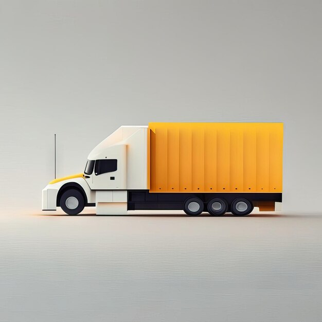 Photo minimalist truck illustration