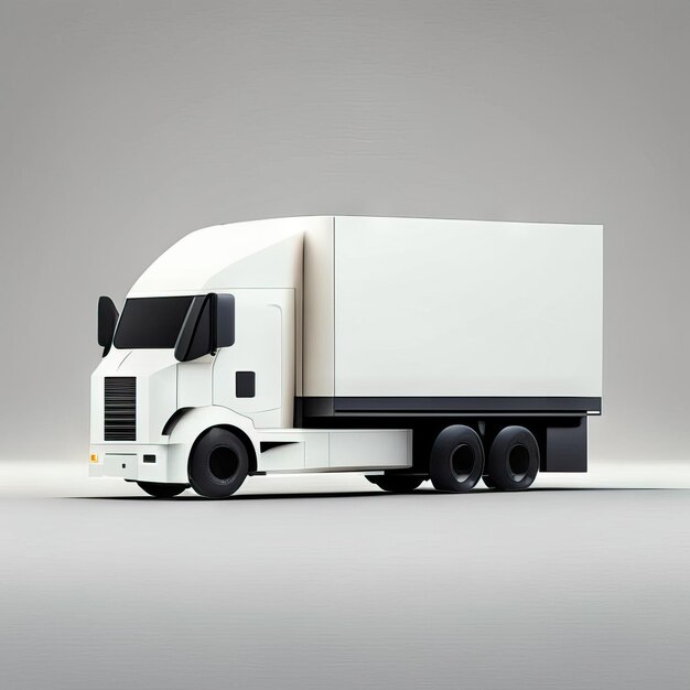 Минималистская иллюстрация грузовика