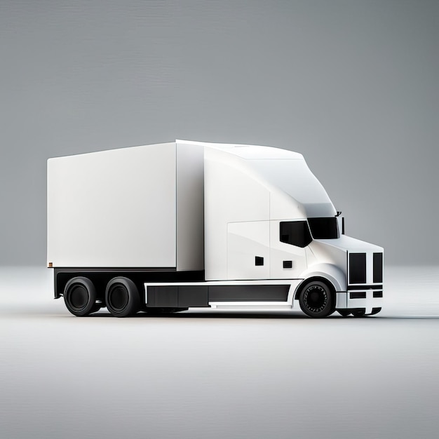 Foto illustrazione di camion minimalista