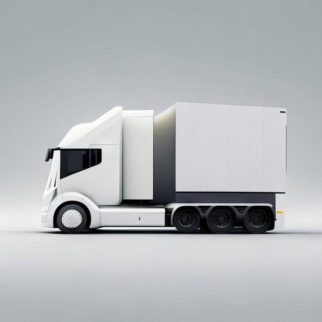 Foto illustrazione di camion minimalista