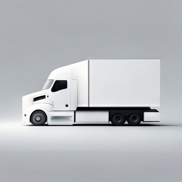 Foto illustrazione di camion minimalista