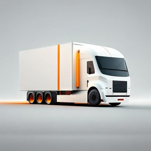 Photo minimalist truck illustration