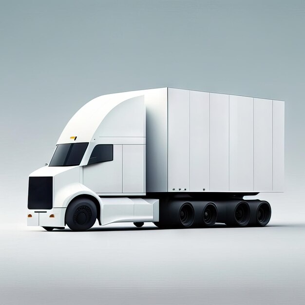 Photo minimalist truck illustration