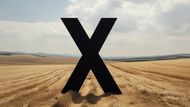 Photo minimalist typography land art portrait in extreme suprematism style