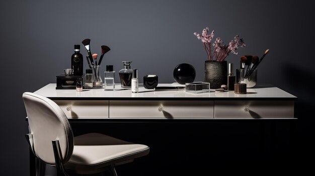 Minimalist Vanity Sets Capturing The Beauty Of Juxtaposition And Noir Atmosphere