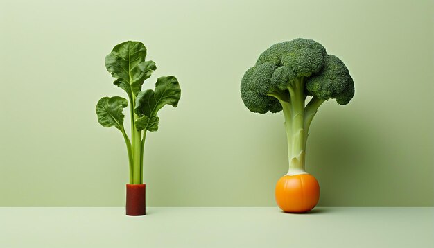 Minimalist vegan vegetables