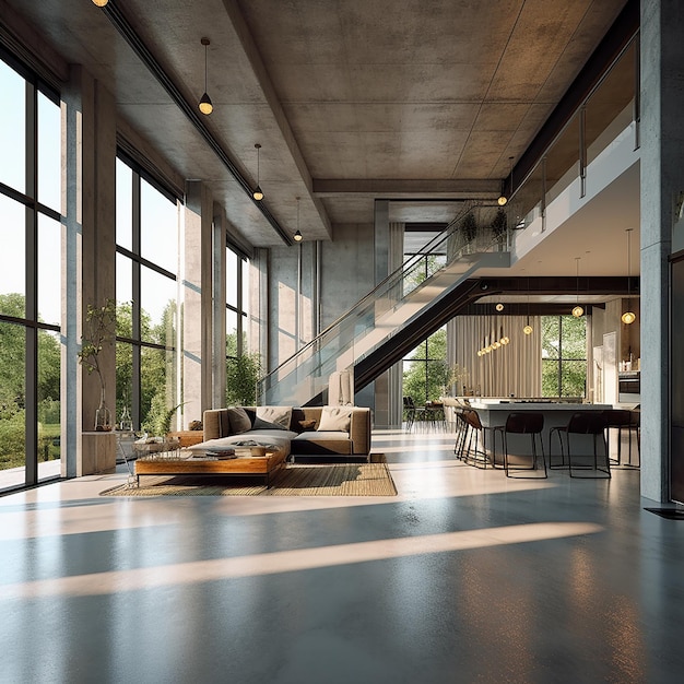 minimalist villa living interior designs