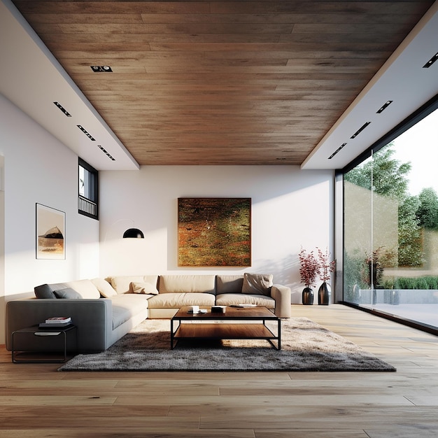 minimalist villa living interior designs