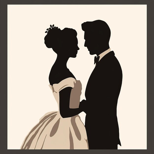 Foto ritratti di nozze minimalisti stampati su serigrafia