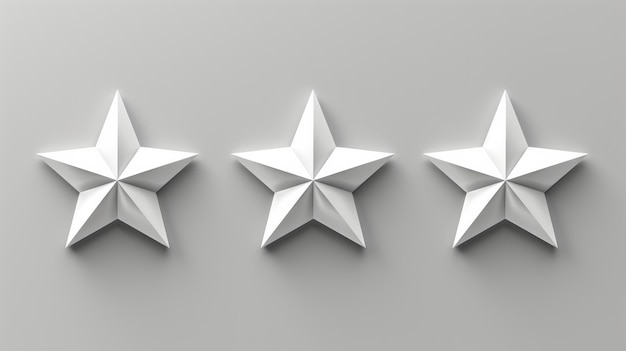 Minimalist White Stars Elegant Geometric Design