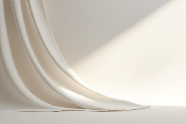 minimalist white surfaces for product presentation