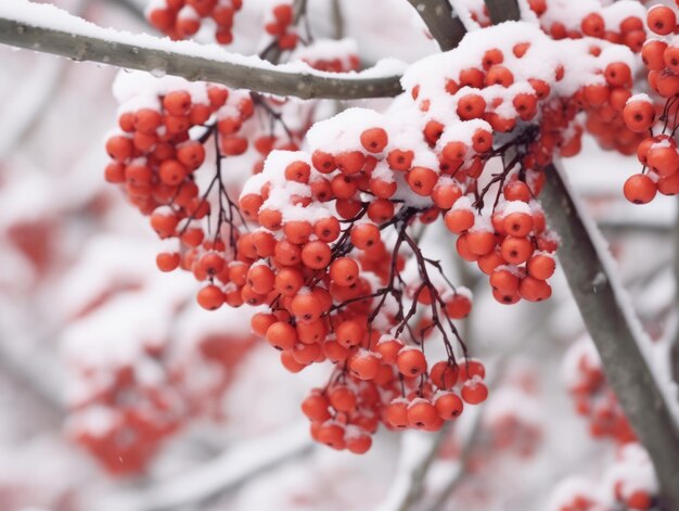 Photo minimalist winter landscape composition