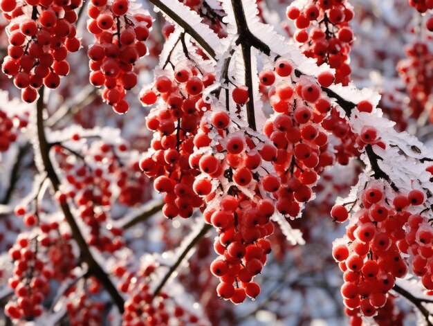 Minimalist winter landscape composition