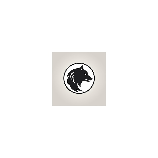 Foto logo minimalista del design del lupo29