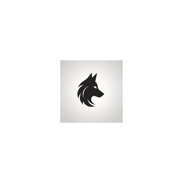 Photo minimalist wolf design logo7