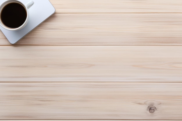 Minimalist Workspace Aesthetic Wooden Desk Setup for Productive Work