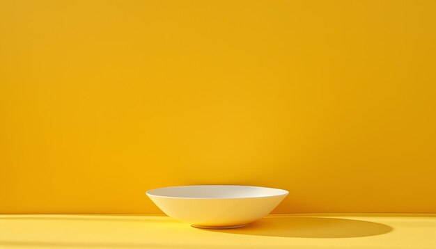 Photo minimalist yellow background