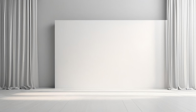 Minimalistic abstract gentle light grey background for product presentation with light and shadow