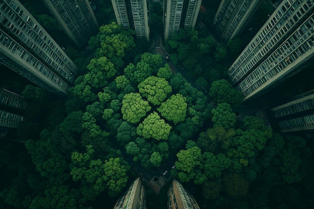 Minimalistic aerial photography of a surreal city inspired by MC Escher