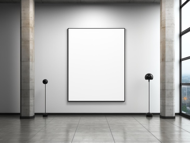 Minimalistic AIGenerated Wall Art Mockup