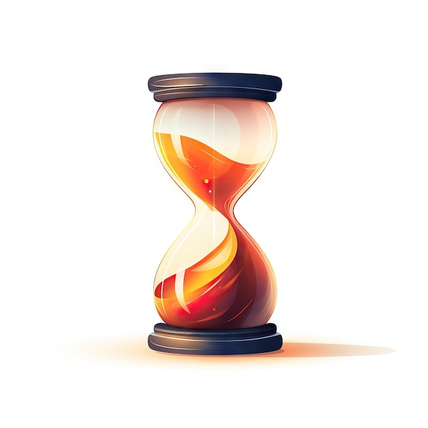 Minimalistic Animation of an Hourglass AI Generated