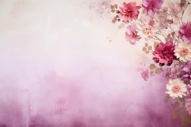 Photo minimalistic background with the texture of flowers prints retro shades shabby wall vintage no more than three colors craft paper copy space ar 32 stylize 50 job id fd20946aac4144d780fb68808e4facdb