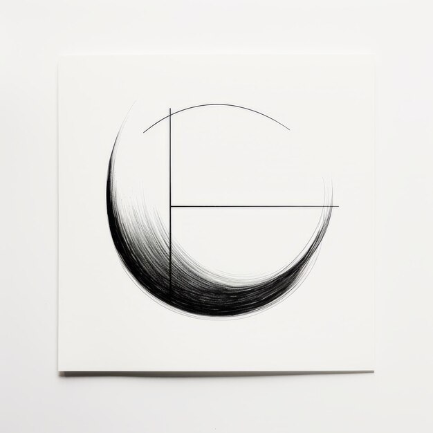 Foto disegno minimalista in bianco e nero ispirato da rinko kawauchi