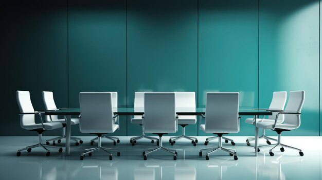 Minimalistic Boardroom Meeting AI Generated