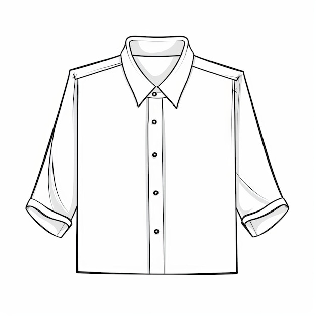 Minimalistic Cartoon Shirt Design With Subtle Ink Application