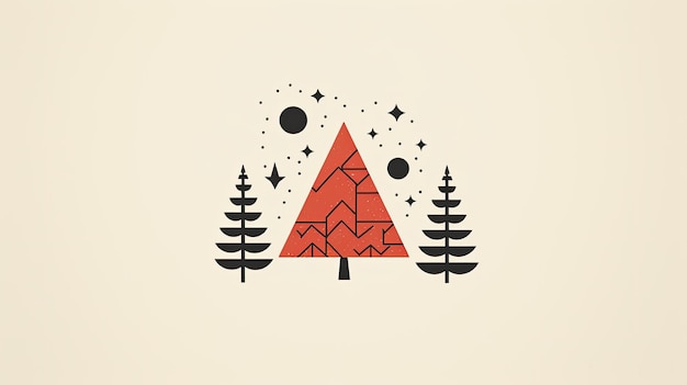 Photo minimalistic christmas elements drawings emphasizing simple yet elegant designs