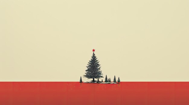 Photo minimalistic christmas elements drawings emphasizing simple yet elegant designs