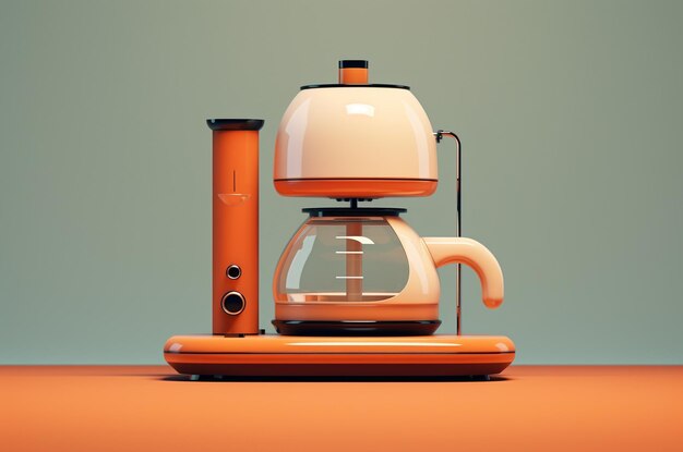 Minimalistic coffee maker Coffee machine Make coffee Generative Ai