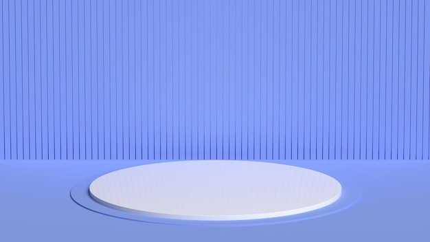 minimalistic composition room studio lighting pedestal demonstration 3d render