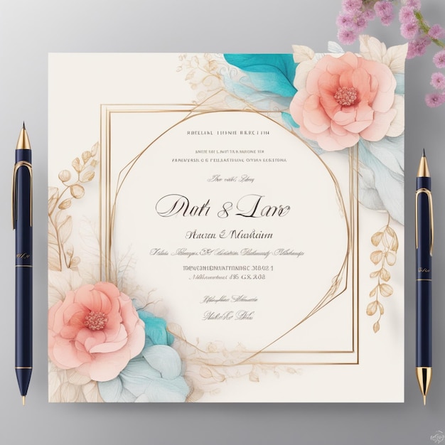 minimalistic creative professional wedding invitation cards design