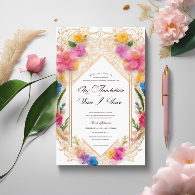 minimalistic creative professional wedding invitation cards design