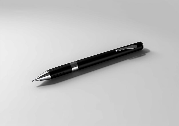 Minimalistic design Selection of one PENS on a white background