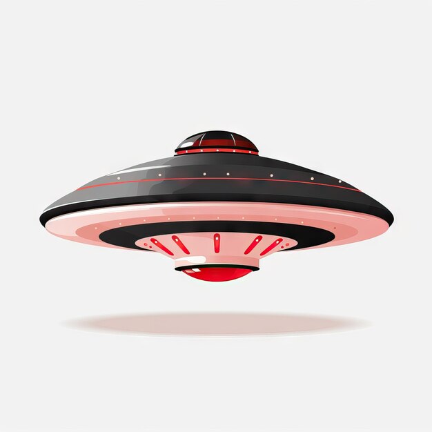 Minimalistic Flying Saucer Animation AI Generated