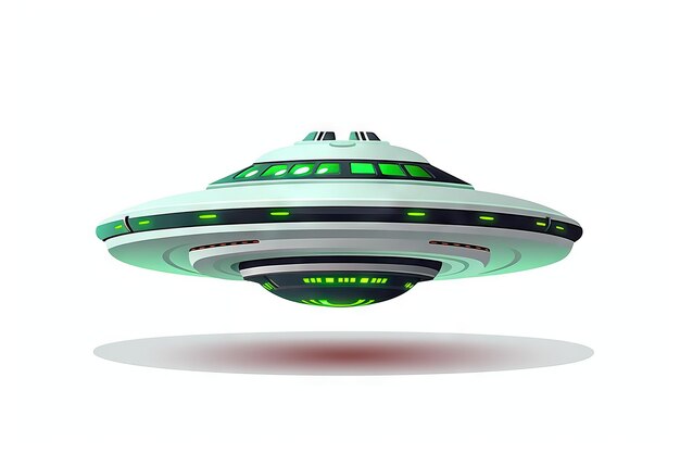 Minimalistic Flying Saucer Animation AI Generated