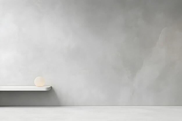 Photo minimalistic furniture marble table minimal decorate modern floor lamp light gray wall minimal home