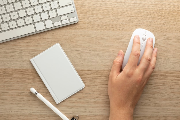 Photo minimalistic home workspace design