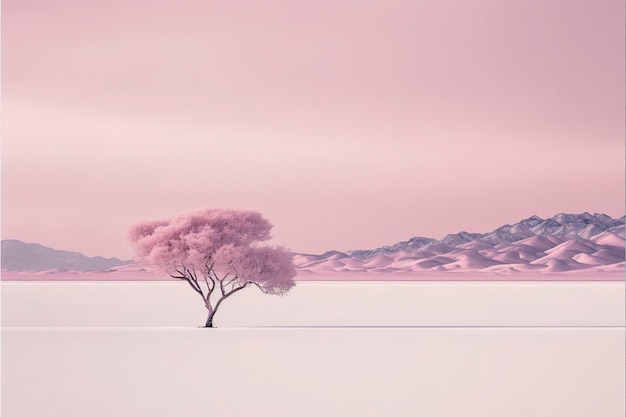 Photo minimalistic landscape